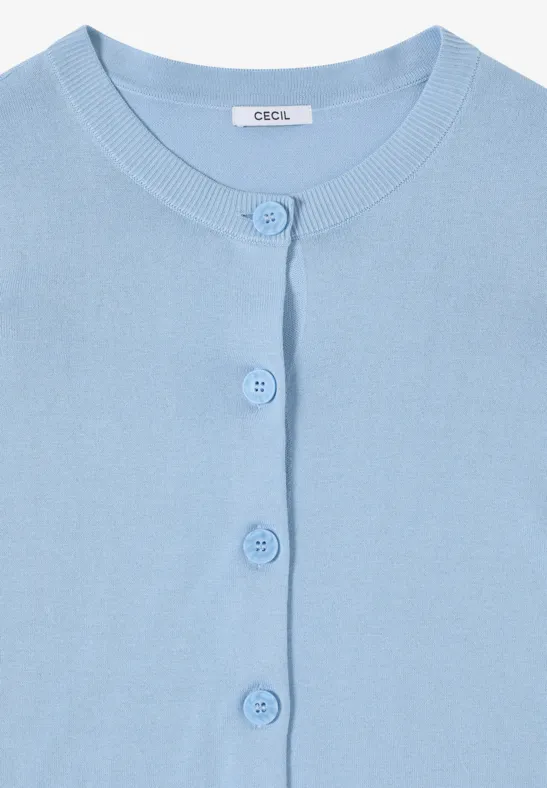 Cardigan de base light sky blue