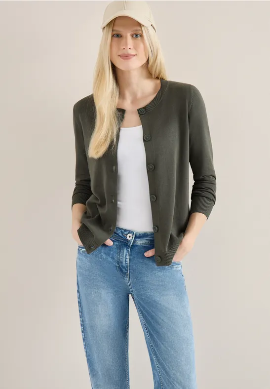 Basic Cardigan khaki