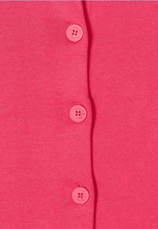 Basic Cardigan geranium red