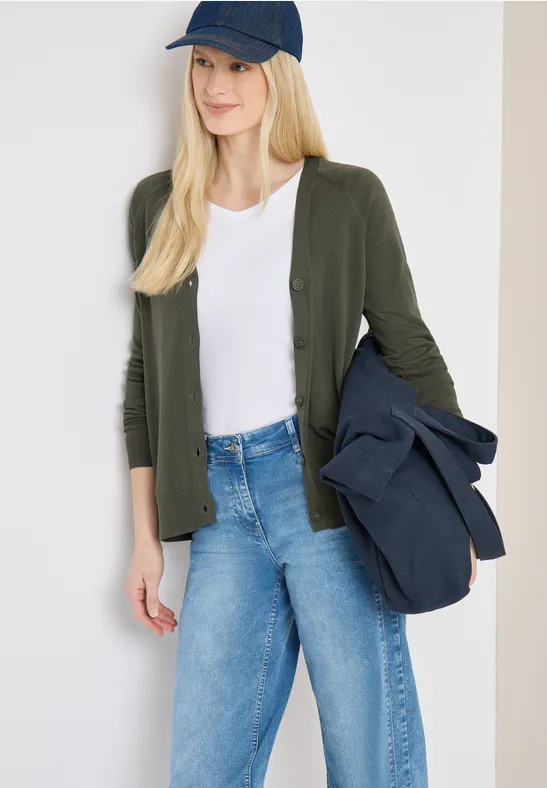 Basic Cardigan khaki