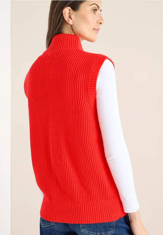 Gilet structuré avec fermeture éclair pumpkin orange