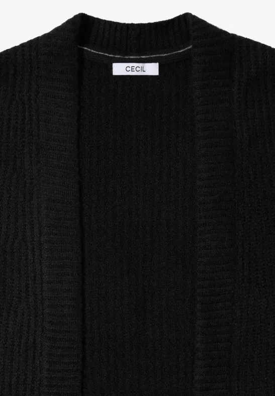Cardigan mit Struktur Black