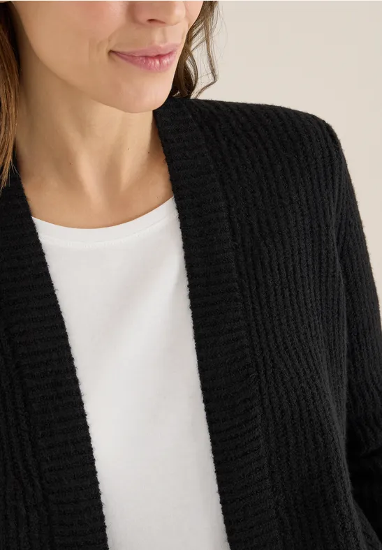 Cardigan mit Struktur Black