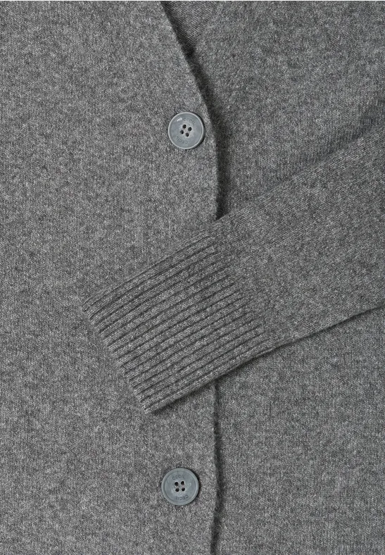 Cardigan avec patte de boutonnage flint grey melange
