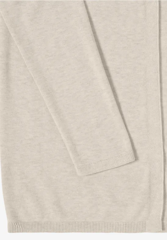 Basic Cardigan egg beige melange