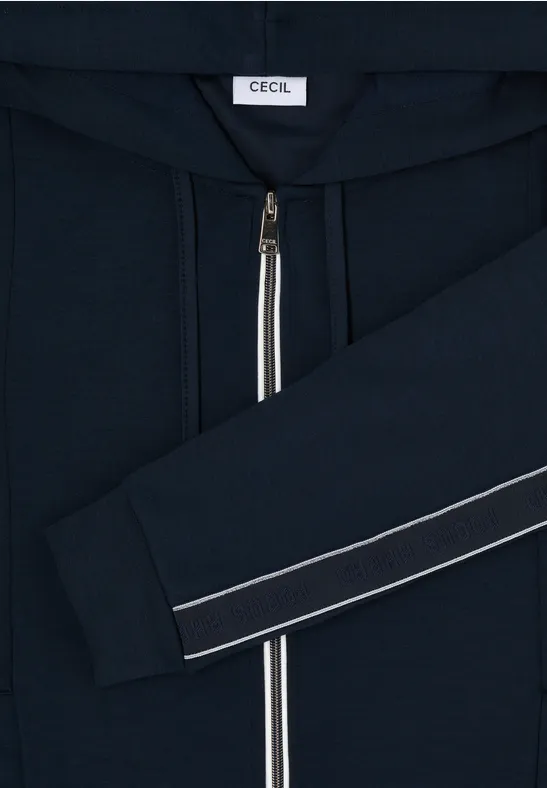 Gallonstreifen Sweatjacke universal blue