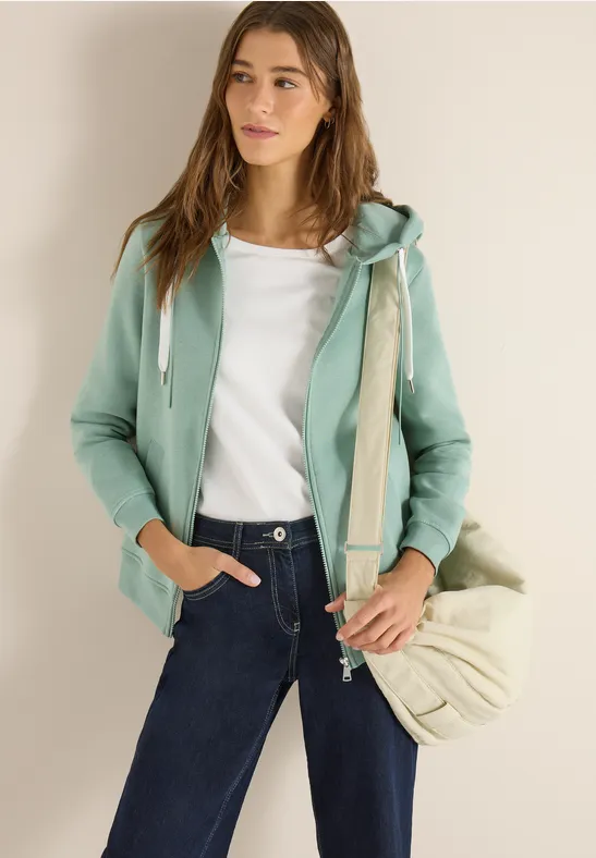 Hoodie Jacke smoke salvia