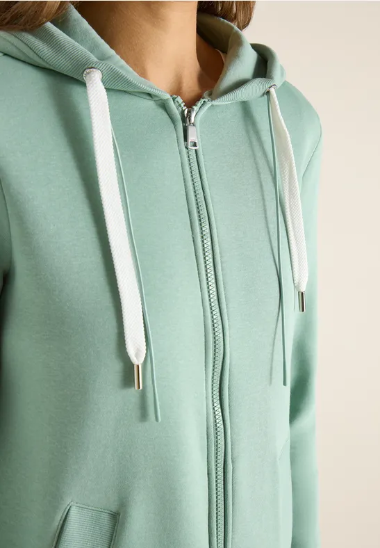 Hoodie Jacke smoke salvia