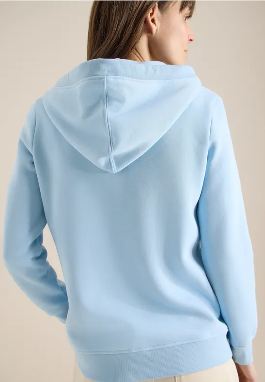 Hoodie Jacke light sky blue