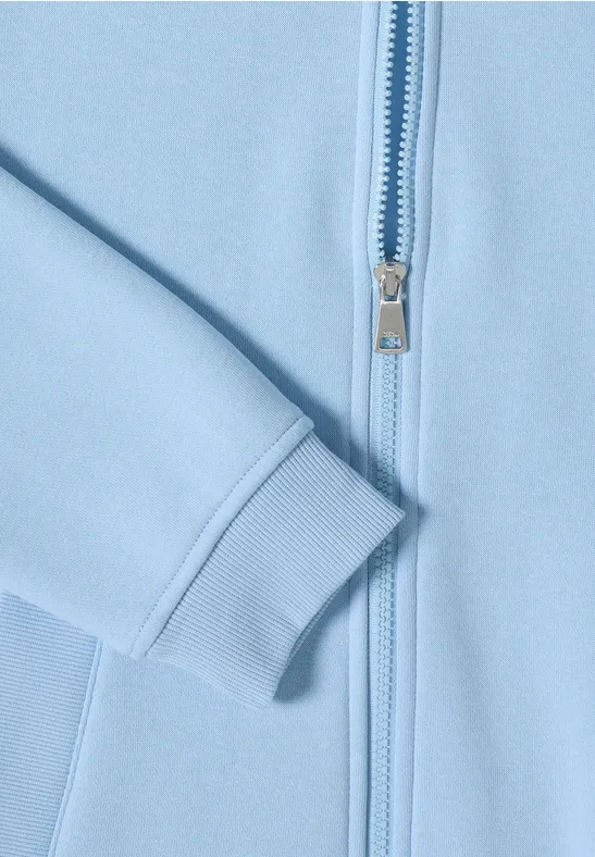Hoodie Jacke light sky blue