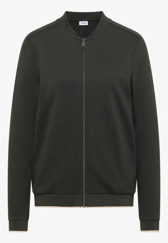 Blouson w jednolitym kolorze raw khaki