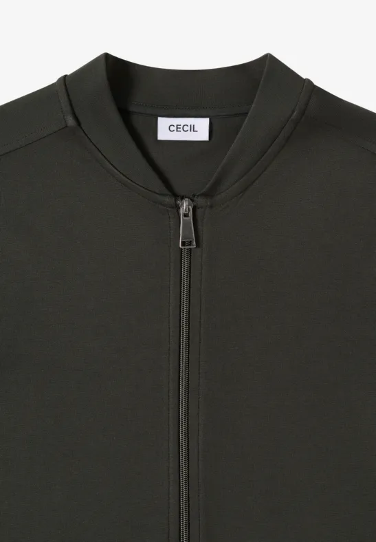 Blouson w jednolitym kolorze raw khaki