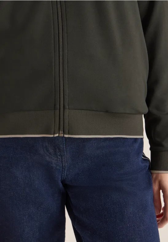 Blouson w jednolitym kolorze raw khaki