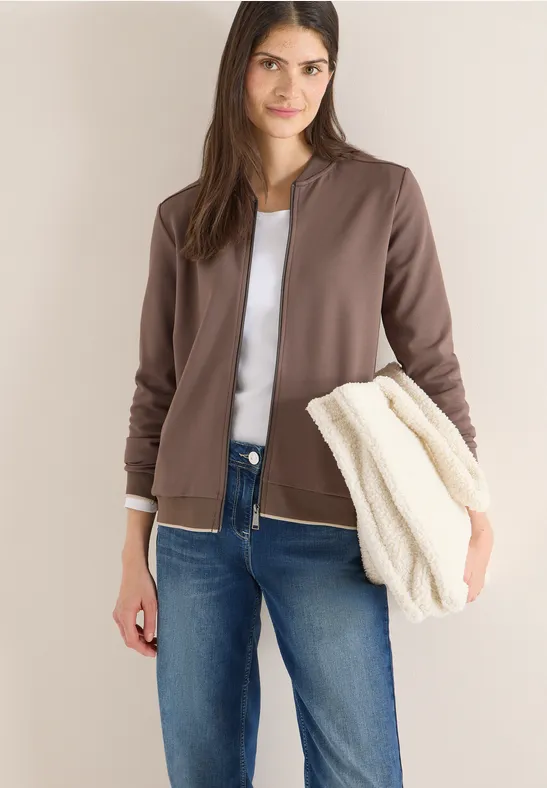 Blouson w jednolitym kolorze urban taupe