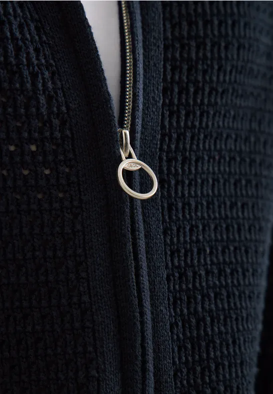 Gehaakt vest universal blue