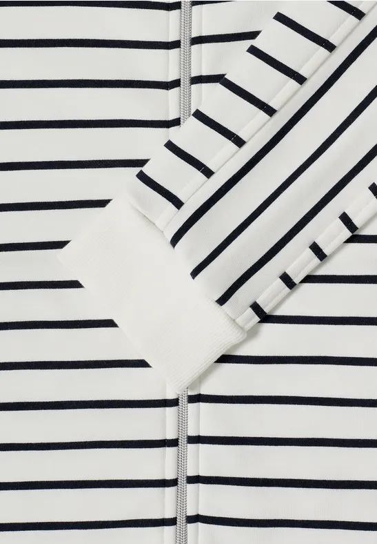 Veste à capuche rayée universal blue