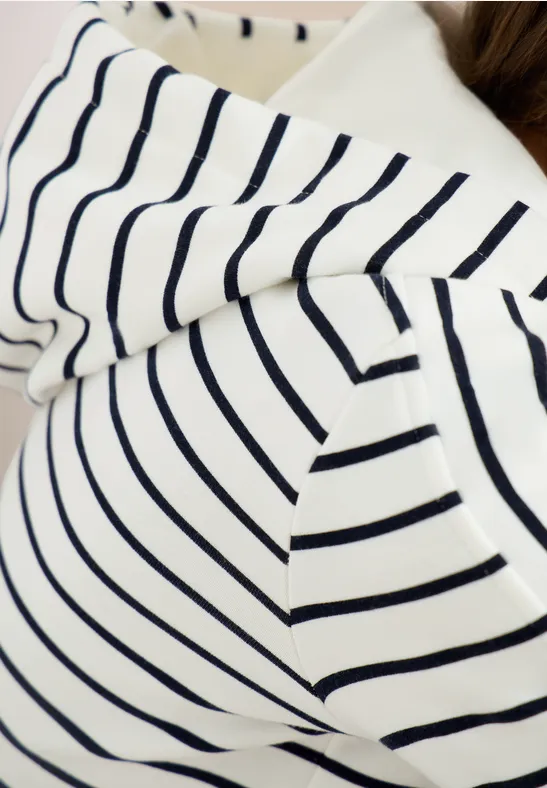 Veste à capuche rayée universal blue