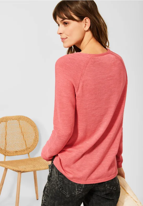 Pullover chiné rose pepper melange