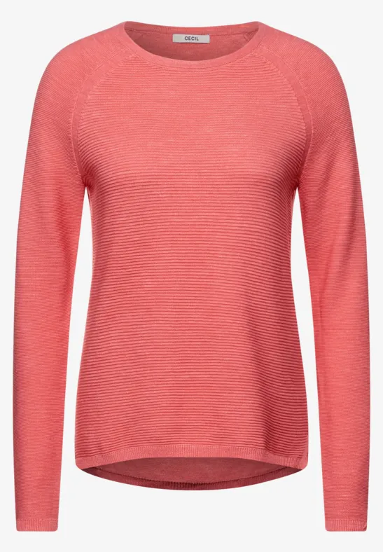 Pullover chiné rose pepper melange
