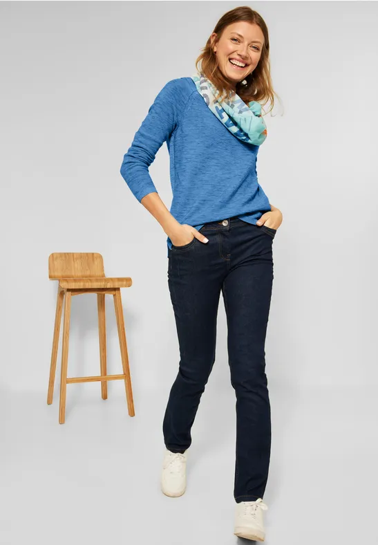 Pullover chiné mountain blue heather melange