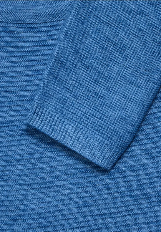 Pullover chiné mountain blue heather melange