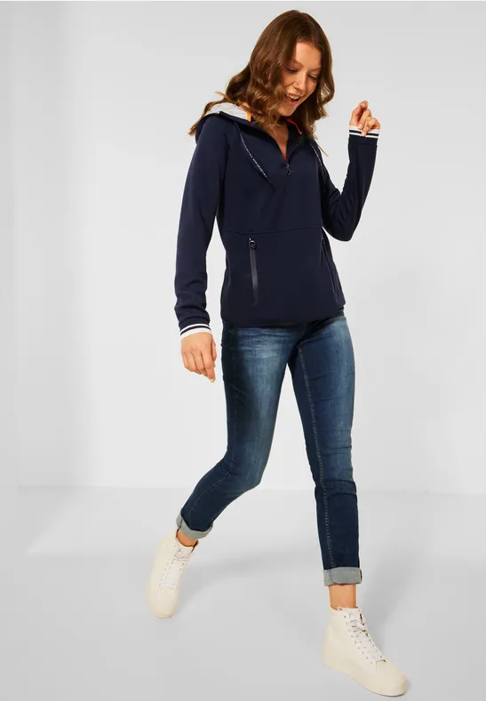 Athleisure sweatshirt deep blue