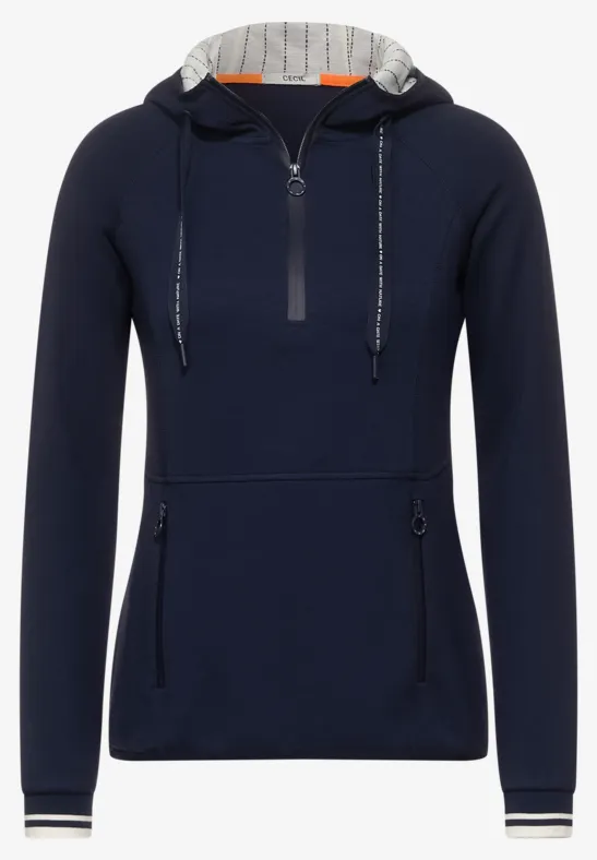 Athleisure sweatshirt deep blue