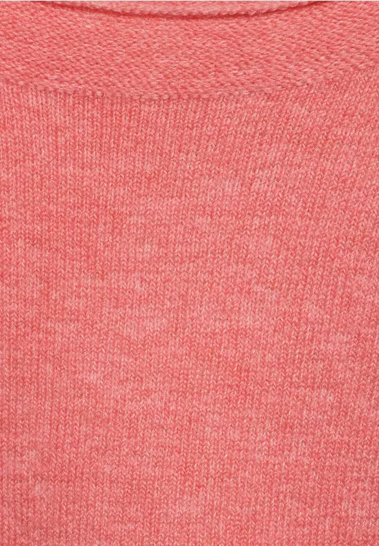Zacht gebreide pullover rose pepper melange