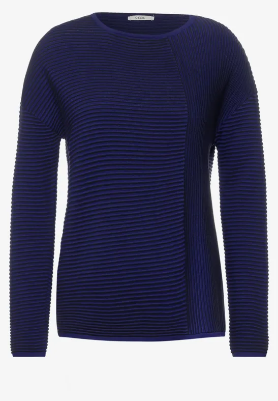 Pullover ottoman cosmic blue
