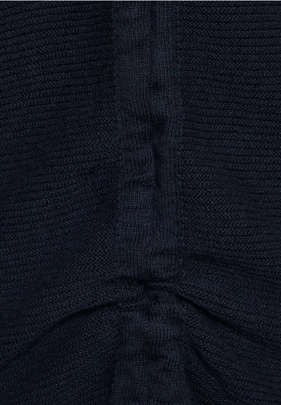 Wintertrui met structuur deep blue