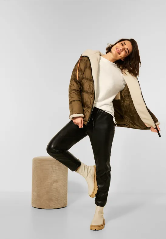 Pullover d'hiver avec texture birch white melange