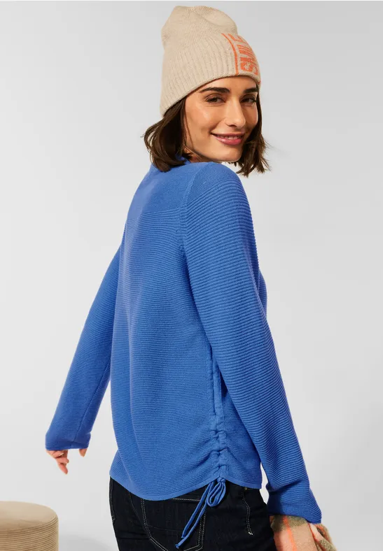 Pullover d'hiver avec texture just blue