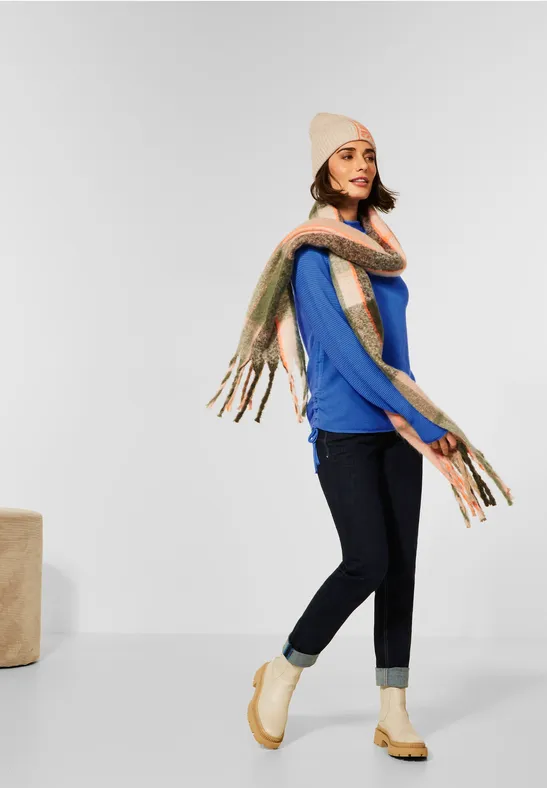 Pullover d'hiver avec texture just blue
