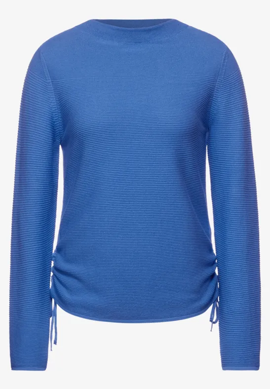 Pullover d'hiver avec texture just blue