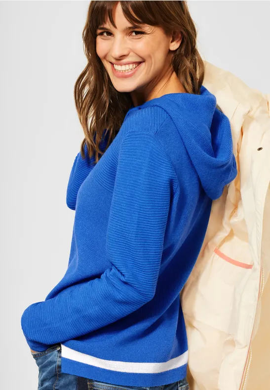 Pullover im Hoodie Style just blue