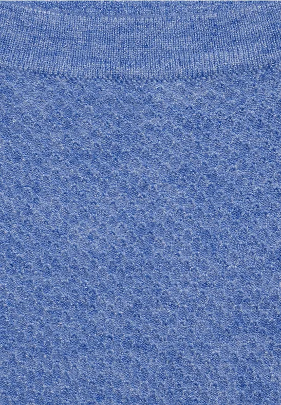 Pullover avec texture forever blue melange