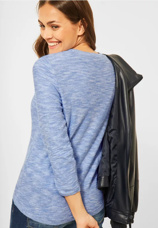Pullover van moulinegaren forever blue