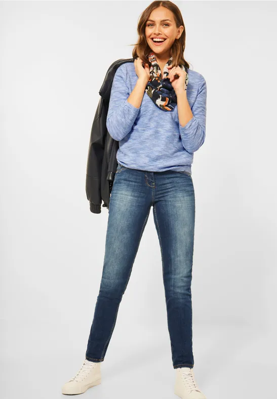 Pullover van moulinegaren forever blue