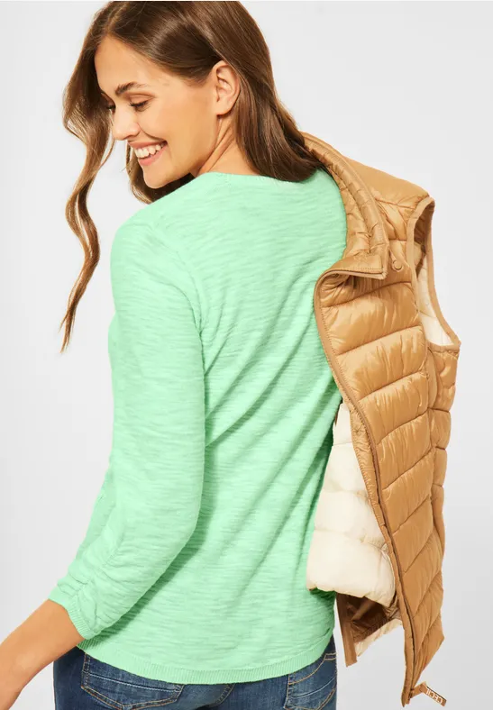 Pullover van moulinegaren fun green