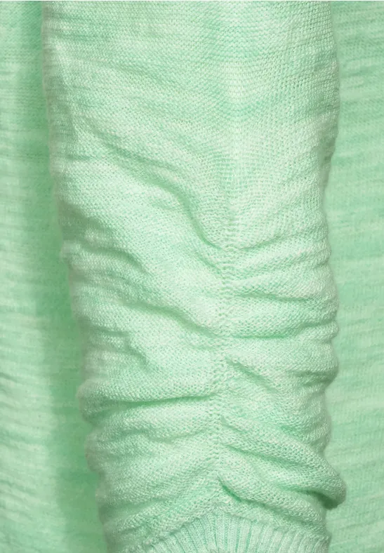 Pullover van moulinegaren fun green