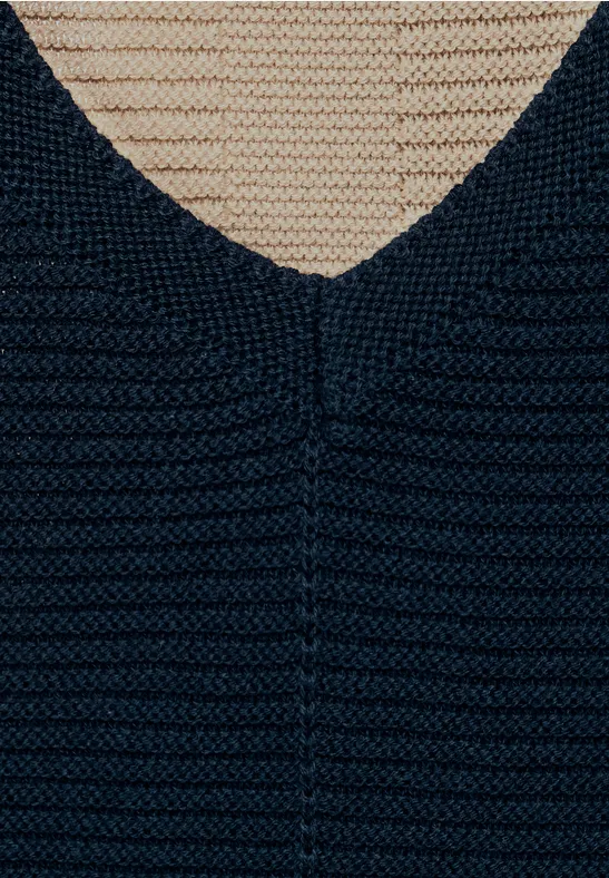 Pullunder in Struktur Optik deep blue