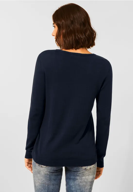 Basic pullover deep blue
