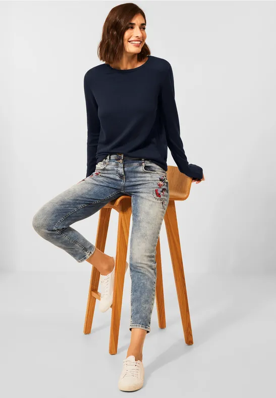Basic pullover deep blue