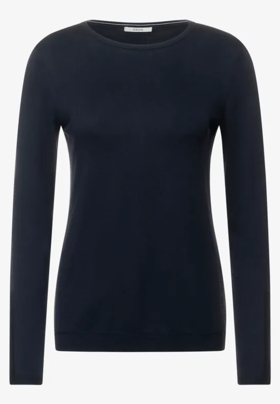 Basic pullover deep blue