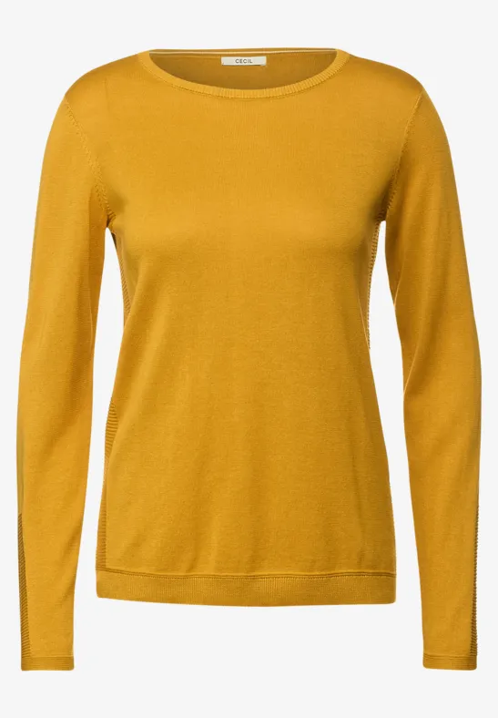 Basic pullover curry yellow