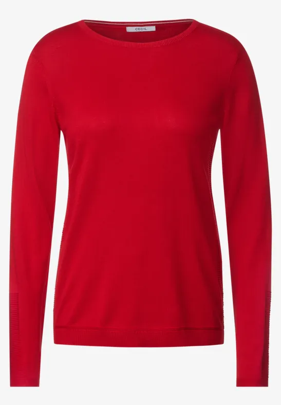 Basic pullover strong red