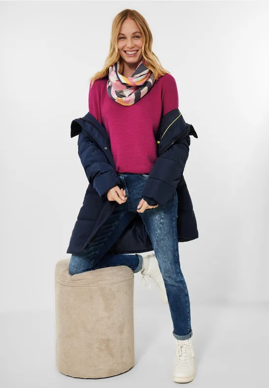 Pullover in Melange Optik pink heather melange