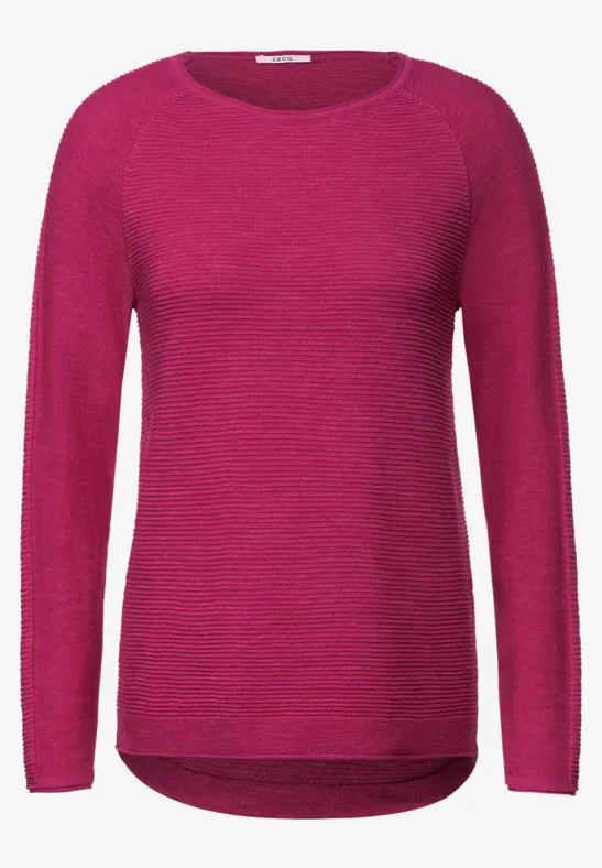 Pullover in Melange Optik pink heather melange