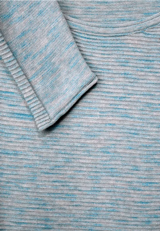Trui in gemengde look mineral grey melange