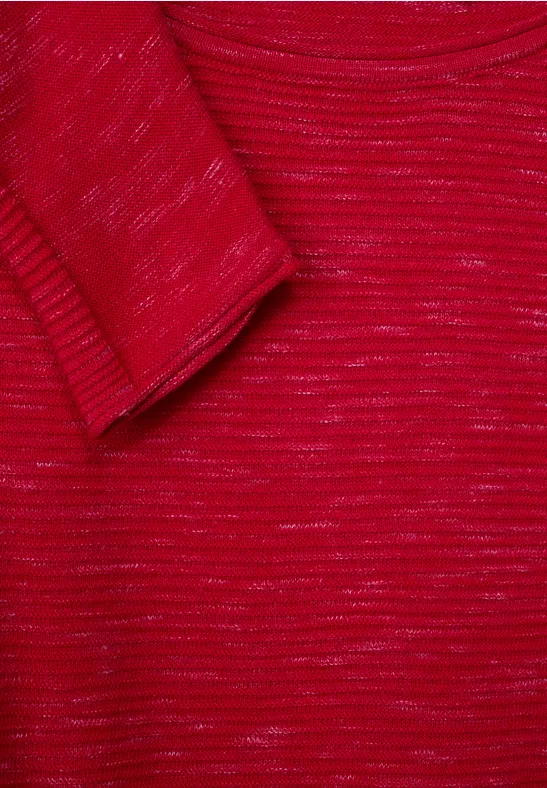 Trui in gemengde look strong red